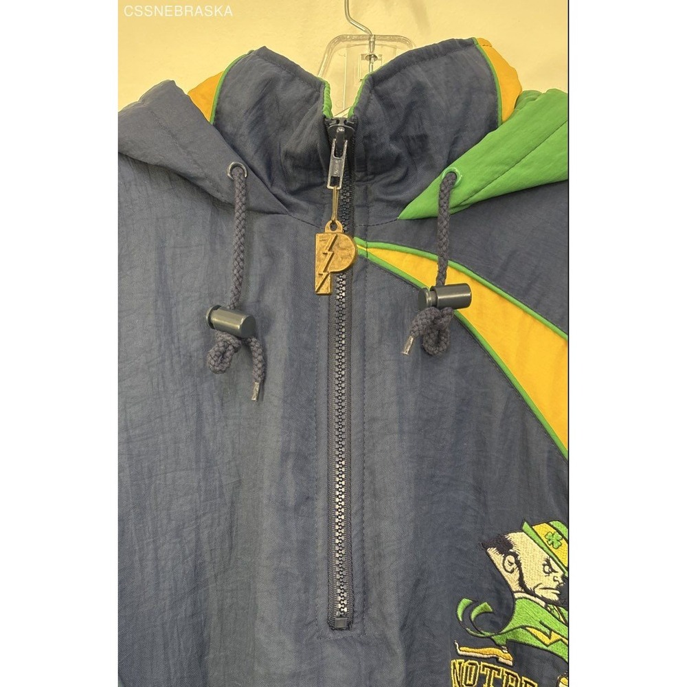 Vintage Notre Dame Fighting Irish half-zip windbreaker jacket‎ Multicolor - XXL - Picture 5 of 9